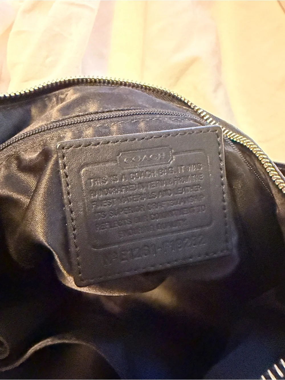 Coach Black Quilted Signature Hobo Bag
